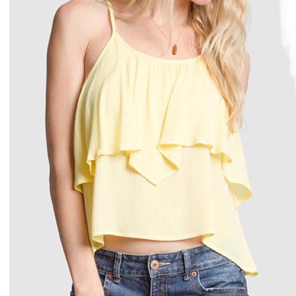 Ya Los Angeles tiered style tank top size S